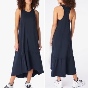 Sleeveless Navy Maxi Dress